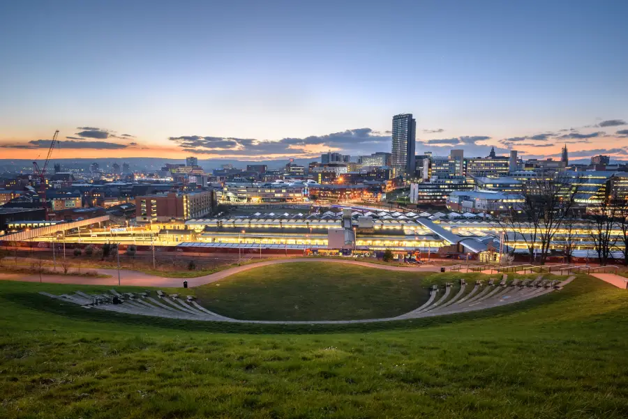 sheffield city night view