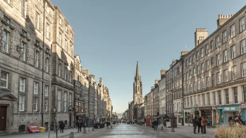 Edinburgh, Scotland high street