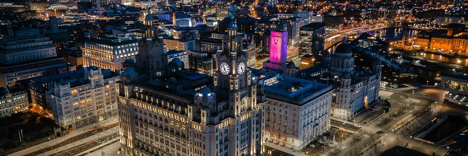 Liverpool-city-night Liverpool city in night