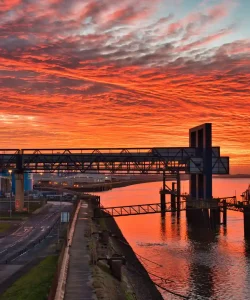 hull sunset view