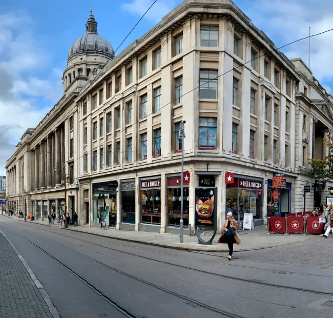 nottingham city street nottingham city street