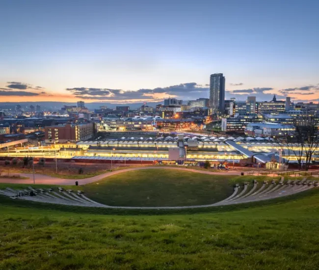 sheffield city night view